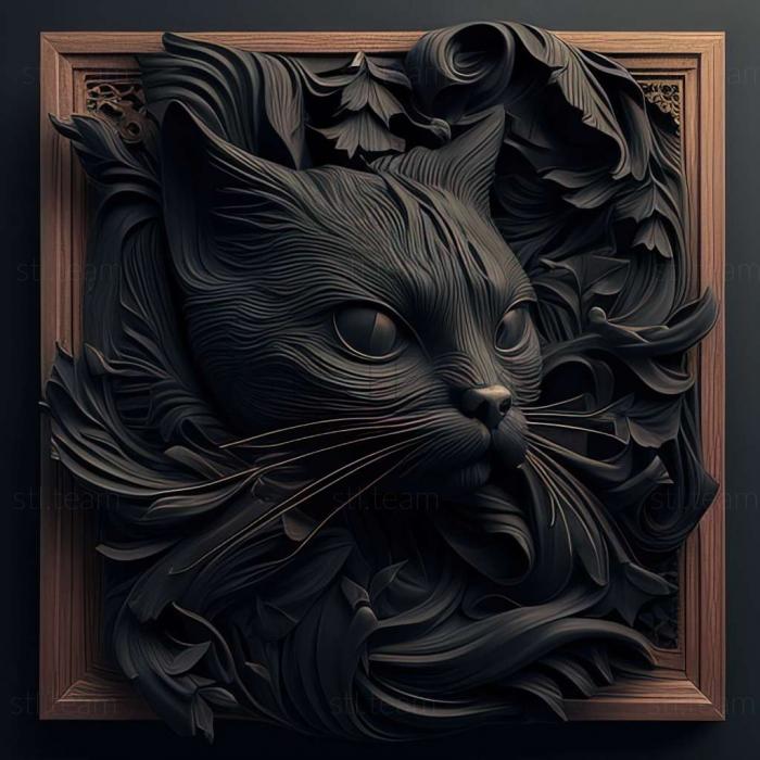 3D model Black Cat (STL)